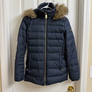 Michael Kors Women Faux Fur Down Jacket Petite Small